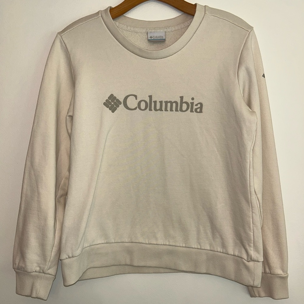 Columbia Off-White Crewneck Sweatshirt